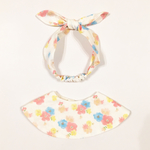 お花柄スタイ×ヘアバンドセット