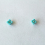 ターコイズ**プチフラワーピアス/イヤリング