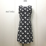 【SALE 半額】刺繍レース ノースリーブ ワンピース [Lサイズ］