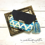 miyukichi09様  オーダー品  ✾ミニ財布✾コインケース タッセル付き♡デニム×ジグザグネイティブ柄