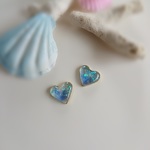 値下げ中！ｷﾗｷﾗ海色Heart💓ピアスｏｒノンホール