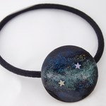 ◆星空レジン◆　ヘアゴム　アクセサリー　宇宙塗り