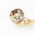 Swarovski Crystal Rose Patina Necklase