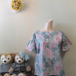 【3様からのオーダーのお品】リバティ≪メアリー・ジーン≫ギャザースリーブブラウス（半袖）Ｍサイズ