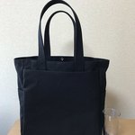 （受注生産）「ボックストート」 大サイズ 「ブラック」帆布トートバッグ 倉敷帆布8号