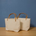 チェック＊帆布 お散歩トートバッグ