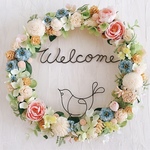ことりのWelcomeフラワーリース