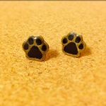 肉球ピアス（黒）