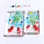 波紋の箸置き＊金魚＊