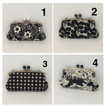 New☆ モノトーン 親子がま口お財布ポシェット 