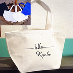 hello  ミニトート 名前入り 4色展開