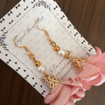 フラワータッセル×ミニパール✨イヤリングorピアス