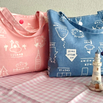 プチトートバッグ(blue)