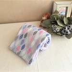 ８重ガーゼマフラーフェイスタオル*北欧クリスタル*pinkgray*再販