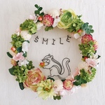 シマリスの花冠 SMILE リース