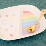 キャンディーカラーのランチプレート
