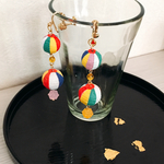 二連紙風船のピアス/イヤリング