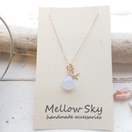 14kgf blue chalcedony × sea star necklace