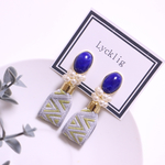 刺繍リボンピアス