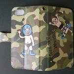 iPhone手帳型ケース　マスクマン迷彩柄