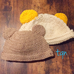 くま耳ニット帽♡しっぽ付きベビーパンツ   セット