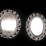 ミール皿 30mm×37mm　シルバー色20個 (1930)