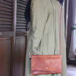 ◇斜め掛け「ちょこっとbag」◇国産の手揉みヌメ革◇
