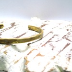 真鍮製つち目のバングル５mmハンドメイド（ヴィンテージ加工）