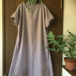 ◎定番ギンガムチェック◎ワンピース◎Aラインシルエット◎コットン100