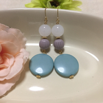 夏！涼し気カラーの大ぶりピアス