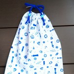 体操服袋(白マリン)