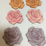 薔薇のコースター (6枚)