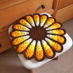 ♡×50【再販×8】レトロでカラフルなお花円座　wlyoy