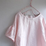リネンパフ袖ブラウス 