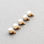 再入荷♡コットンパールスクエアチャーム4個セット