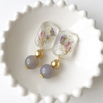 ダイヤカットスクエア＊イヤリング/ピアス