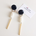 2way vintage bottonイヤリングピアス