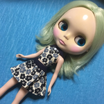 ブライス、リカちゃん用アウトフィットセパレートタイプ、白黒