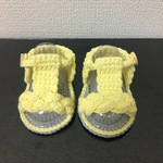 ベビー用ニットサンダル 黄色