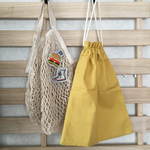 刺繍アップリケ付き ネットバッグ