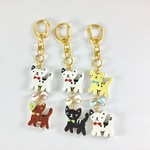 木製・ブサ可愛い猫ちゃん キーホルダー