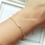 triple zirconia bracelet