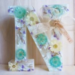 イニシャルキャンドル【TURQUOISE】