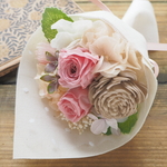 Petit Bouquet＜Romantique rose＞　＊ ロマンティックピンク ミニブーケ・壁飾り