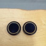 18ｍｍ◇２個入◇　ベルベットボタン☆ゴールドリング☆