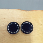 20ｍｍ◇２個入◇　ベルベットボタン☆シルバーリング☆