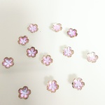 ヴィトレイルライトのお花のピアス・ノンホールピアス
