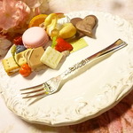 *限定*アクセサリープレート*スワンシュー＆フォークセット*