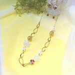赤薔薇の 2ウェイ ネックレス&ブレスレット