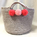 【オーダー品】ポンポンマルシェバッグ M